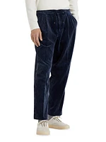 Garment Dyed Leisure Fit Trousers Cotton Corduroy