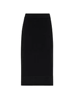 Cashmere Knit Midi Skirt