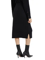 Cashmere Knit Midi Skirt