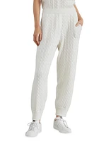 Cashmere Cable Knit Trousers