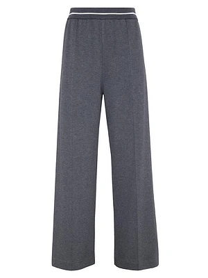 Techno Cotton Piqué Loose Trousers