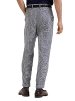 Prince of Wales Leisure Fit Trousers with Pleats