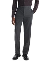 Stretch-Wool Straight-Leg Suit Pants