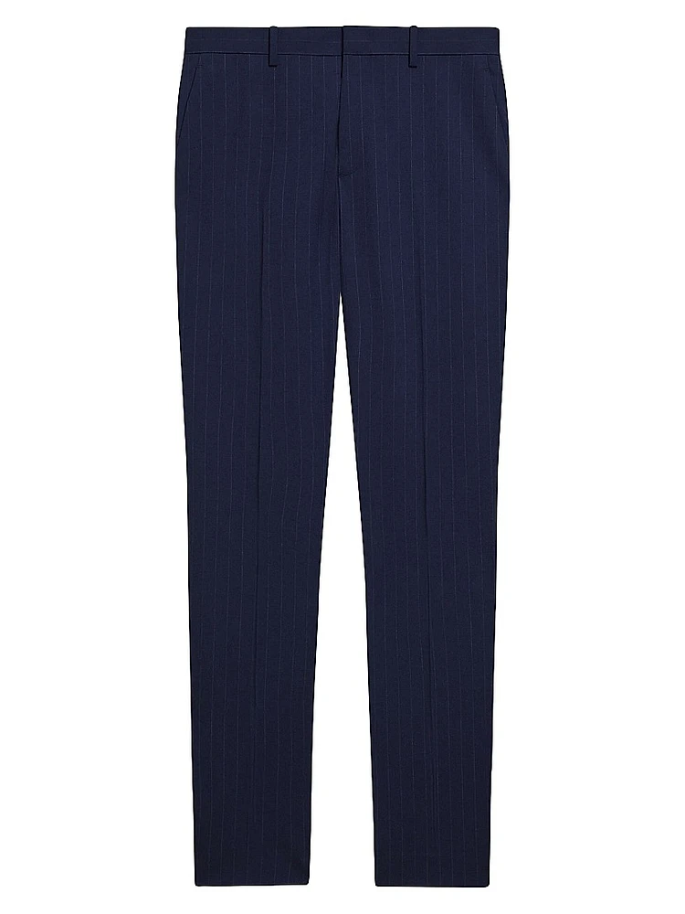 Mayer Pinstriped Wool-Blend Suit Pants