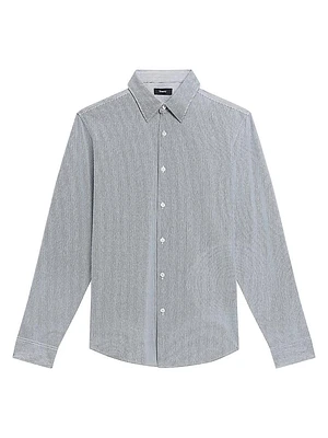 Sylvain Cotton-Blend Button-Front Shirt
