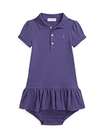 Baby Girl's Polo Dress & Bloomers Set