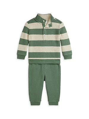 Baby Boy's Striped Pullover & Joggers Set