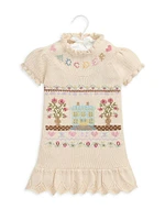 Baby Girl's Home Intarsia Knit Dress