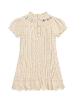 Baby Girl's Home Intarsia Knit Dress