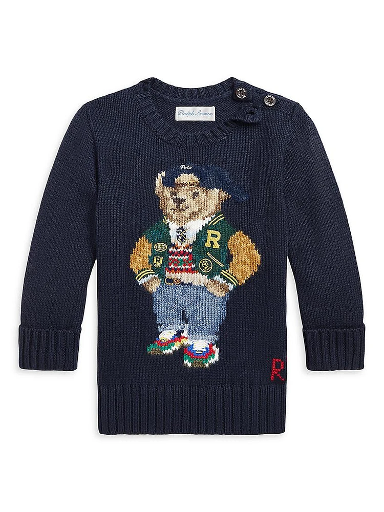 Baby Boy's Polo Bear Crewneck Sweater