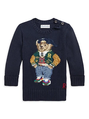 Baby Boy's Polo Bear Crewneck Sweater