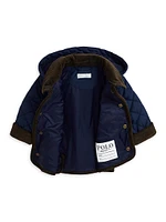 Baby Boy's Quilted Hooded Jacket