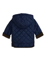 Baby Boy's Quilted Hooded Jacket