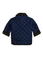 Baby Boy's Quilted Hooded Jacket