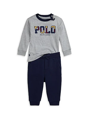 Baby Boy's Long-Sleeve T-Shirt & Joggers Set