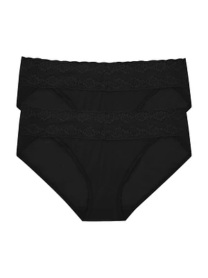 Bliss Perfection Lace Trim One Bikini Brief -Pack