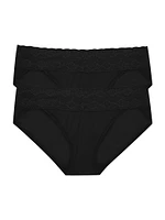 Bliss Perfection Lace Trim One Bikini Brief -Pack