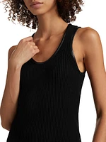 Cobain Rib-Knit Scoopneck Tank Top