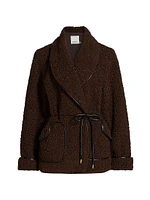 Kimia Tie-Waist Sherpa Jacket