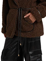 Kimia Tie-Waist Sherpa Jacket