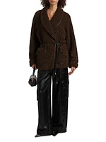 Kimia Tie-Waist Sherpa Jacket