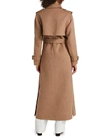 Rumi Belted Wool-Blend Coat