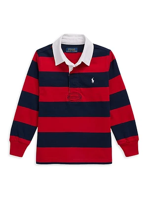 Little Boy's Striped Rugby Polo Shirt