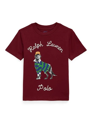 Little Boy's & Dog-Print Cotton Jersey T-Shirt