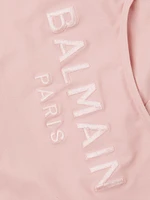 Embroidery Logo One-Piece Swimsuit