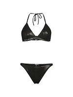 Metallise Triangle Bikini Set