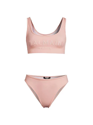 Logo Embroidered Bikini
