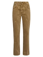 Brinley Cotton & Hemp Straight-Leg Jeans