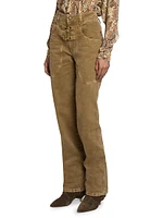 Brinley Cotton & Hemp Straight-Leg Jeans