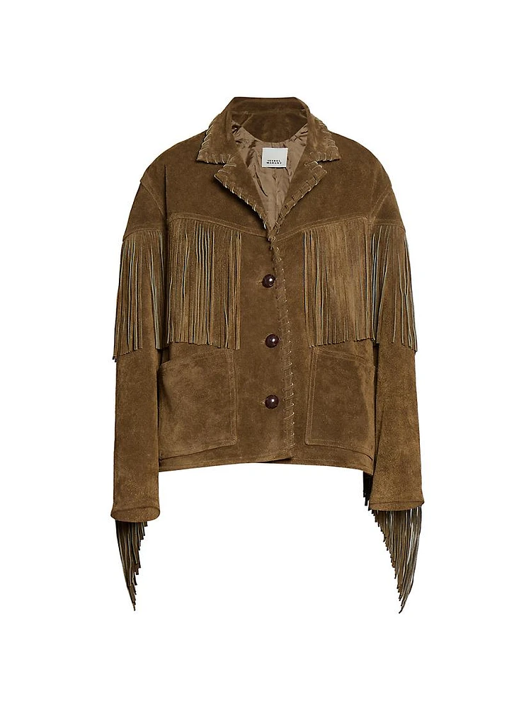 Fabie Suede Fringe Jacket