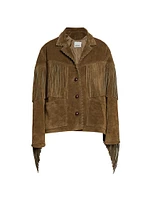 Fabie Suede Fringe Jacket