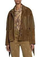 Fabie Suede Fringe Jacket