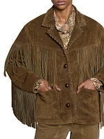 Fabie Suede Fringe Jacket