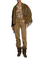 Fabie Suede Fringe Jacket