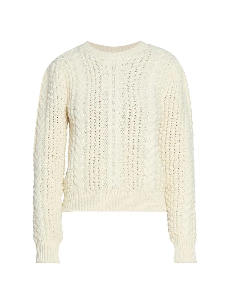 Otilia Wool Cable-Knit Sweater