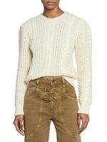 Otilia Wool Cable-Knit Sweater