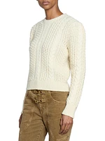 Otilia Wool Cable-Knit Sweater