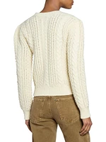 Otilia Wool Cable-Knit Sweater