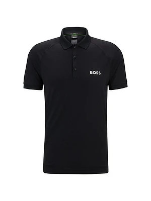 BOSS x Matteo Berrettini Waffle-Fabric Polo Shirt