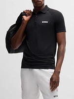 BOSS x Matteo Berrettini Waffle-Fabric Polo Shirt