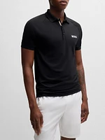 BOSS x Matteo Berrettini Waffle-Fabric Polo Shirt