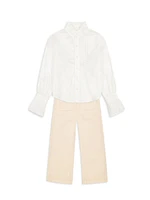 Little Girl's & Corduroy Lily Wide-Leg Pants