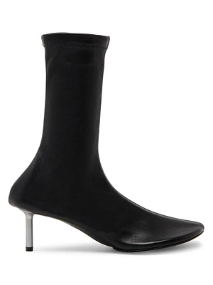 55MM Leather Ankle Boots