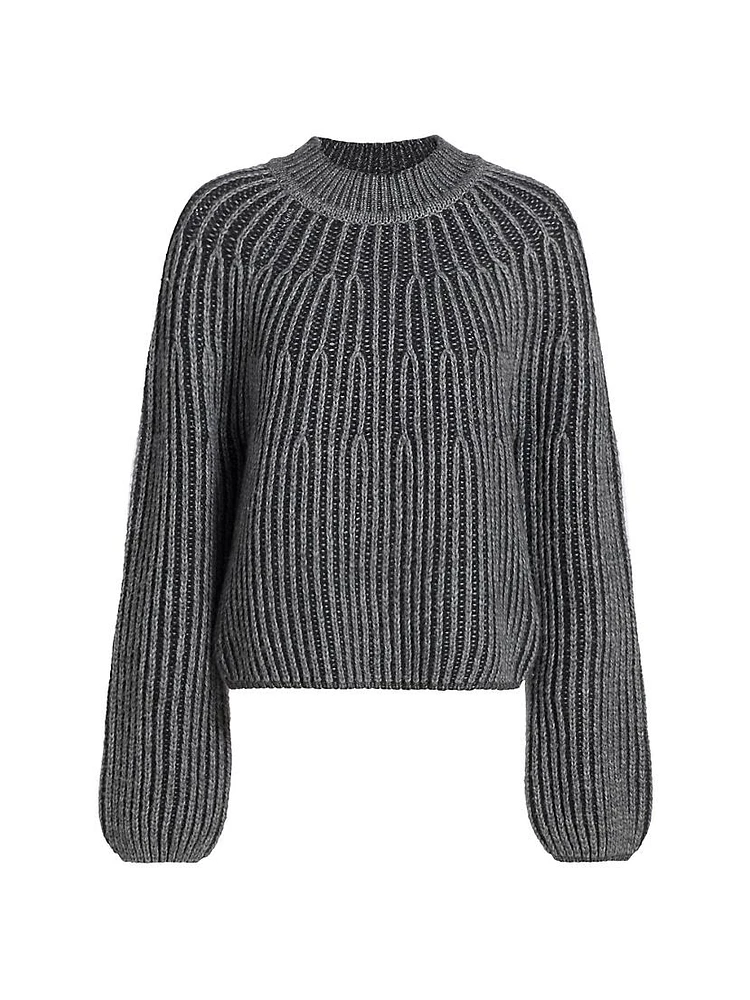 Sasha Graduated Rib Sweater