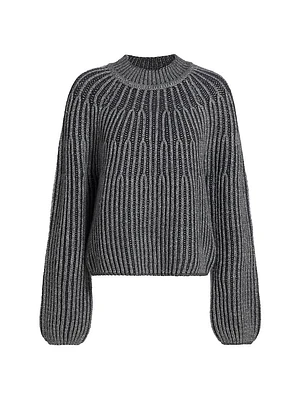 Sasha Graduated Rib Sweater