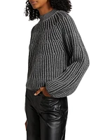 Sasha Graduated Rib Sweater